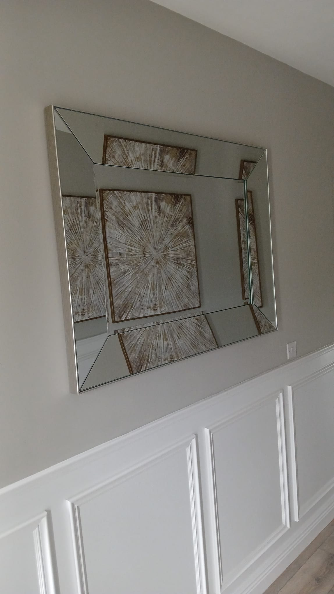 TV mounting with floating shelf for media box in Dublin