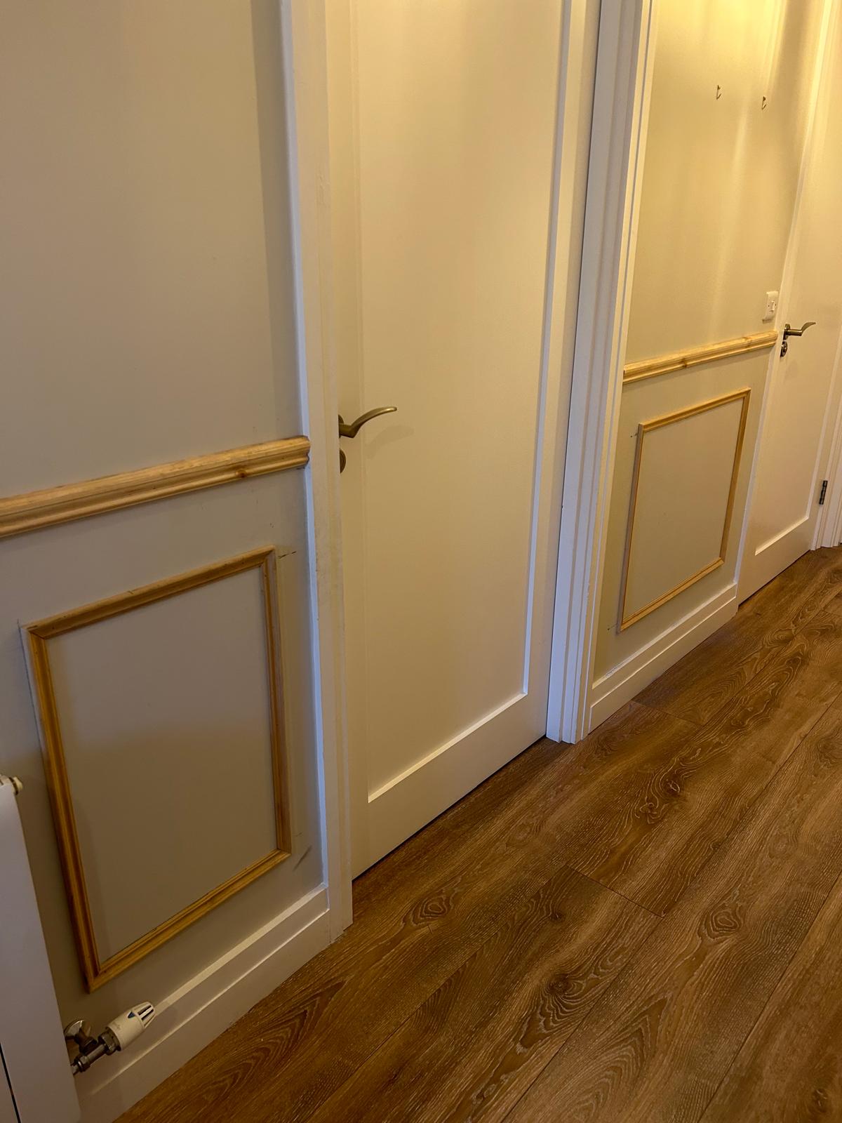 Hallway wall panelling and wainscoting installed in Dublin period home